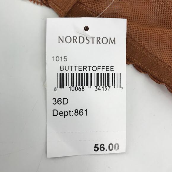 Love, Vera Underwire Balconette Bra 36D Floral Lace Soft Cups Butter Toffee NWT - Picture 3 of 6